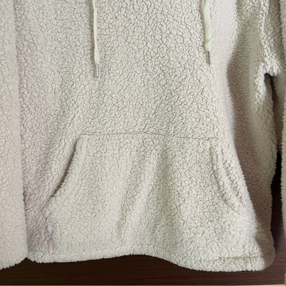 Forever 21 Drawstring Sherpa Oversized Hoodie - image 3